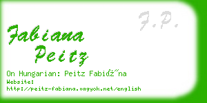 fabiana peitz business card